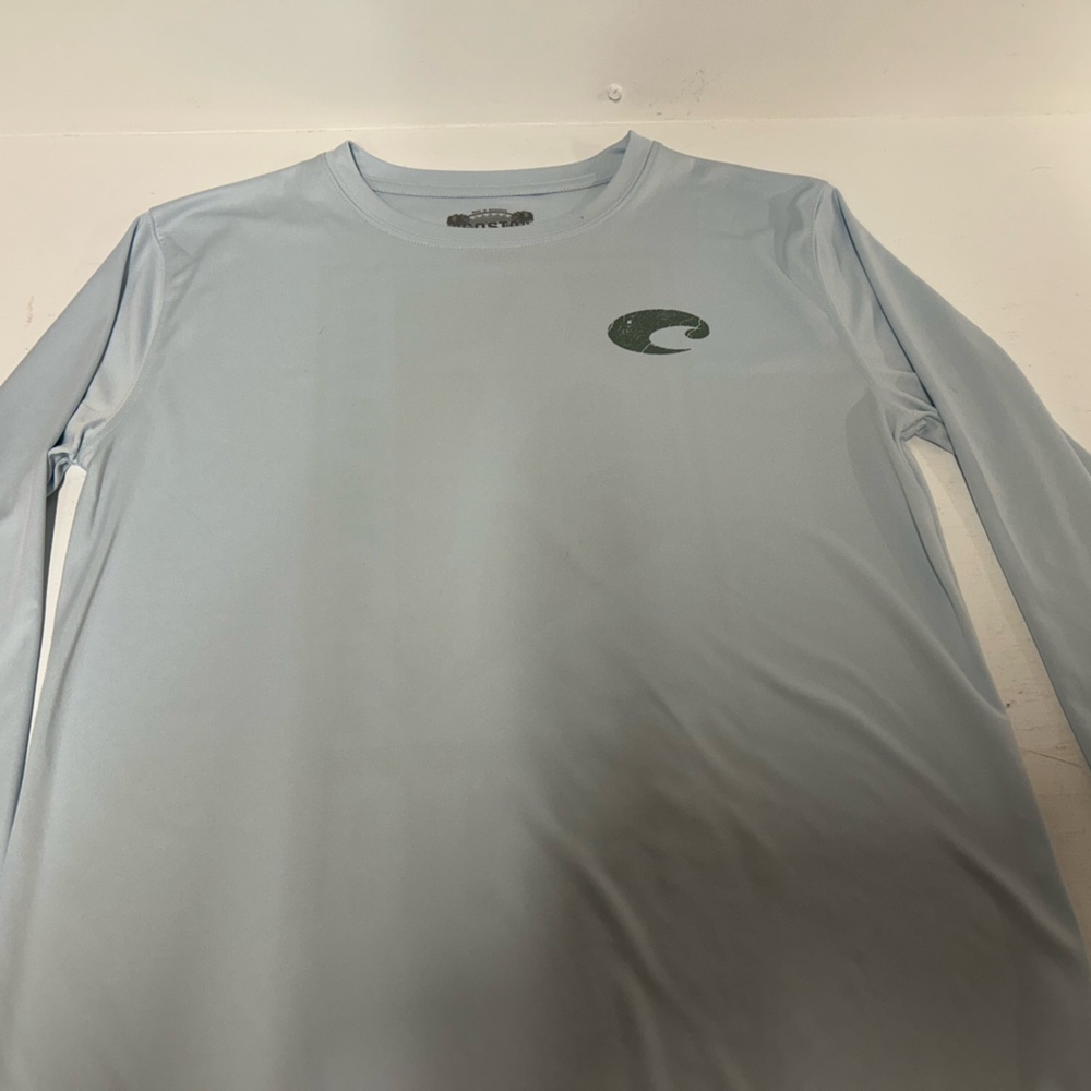 Costa Light Blue Men's Swim Rash Guard